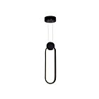 Suspendu LED CWI Lighting Pulley 1297P4-1-101 6W noir