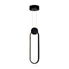 Suspendu LED CWI Lighting Pulley 1297P4-1-101 6W noir