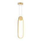 Suspendu LED CWI Lighting Pulley 1297P4-1-602 6W or satiné