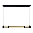 Lustre sur Tige CWI Lighting 1343P36-101-B 20W Noir
