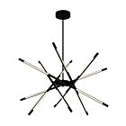 Lustres LED CWI Lighting 1375P31-6-101 Oskil 20W Noir