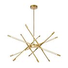 Lustres LED CWI Lighting 1375P31-6-602 Oskil 20W Or satiné