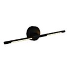 Applique murale LED CWI Lighting Oskil 1375W24-1-101 3W Noir