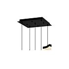 CWI Lighting Lava 1587P12-5-101 Noir 55W LED Suspendu