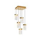 CWI Lighting Lava 1587P12-5-624 Laiton 55W LED Suspendu