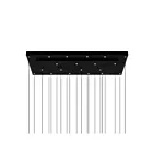 CWI Lighting Stagger 1588P48-10-101 Noir 100W Lustre