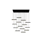 CWI Lighting Stagger 1588P60-14-101 Noir 140W Lustre