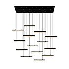 CWI Lighting Stagger 1588P60-14-101 Noir 140W Lustre