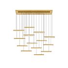 CWI Lighting Stagger 1588P60-14-624 Laiton 140W Lustre