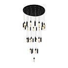 Lustres LED CWI Lighting 1606P33-37-101 Olinda 74W Noir