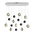 Lustres LED CWI Lighting 1673P40-9-613-RC Salvador 18W Nickel poli