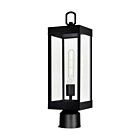 Tête de lanterne d'extérieur CWI Lighting 1695PT6-1-101 1-Lumière 60W Noir