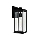 Applique murale d'extérieur CWI Lighting 1695W6-1-101 Windsror 1-Lumière 60W Noir