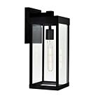 Applique murale d'extérieur CWI Lighting 1695W7-1-101 Windsror 1-Lumière 60W Noir