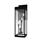 Applique murale d'extérieur CWI Lighting 1695W8-4-101 Windsror 4-Lumières 240W Noir