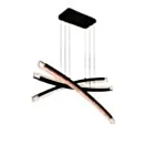 CWI Lighting 1710P50-3-101 72W Noir LED Lustre