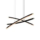 CWI Lighting 1710P70-3-101 108W Noir LED Lustre