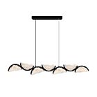 CWI Lighting 1715P54-7-101 36W Laiton noir LED Lustre