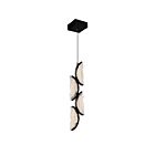 CWI Lighting 1715P8-4-101 24W Noir LED Suspendu