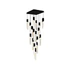CWI Lighting 1723P24-17-101 Petra 105W 24" Noir Lustre CCT sélectionnable