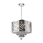 Lustre CWI Lighting Eternity 5008P16ST-R 240W 6 lumières chrome
