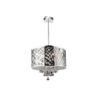 Lustre CWI Lighting Eternity 5008P16ST-R 240W 6 lumières chrome