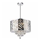 Lustre CWI Lighting Eternity 5008P16ST-R 240W 6 lumières chrome