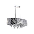 Lustre CWI Lighting Eternity 5008P32ST-O 320W 8 lumières chrome