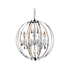 Lustre CWI Lighting Abia 5025P22C-5 300W 5 lumières chrome