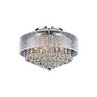 Plafonnier CWI Lighting Radiant 5062C24C (Clear + W) 480W 12 lumières chrome