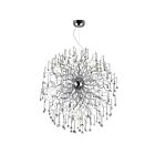 Lustre LED CWI Lighting Cherry Blossom 5066P47C 96W 48 lumières chrome