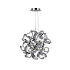 Lustre CWI Lighting Swivel 5067P19C 480W 12 lumières chrome