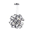 Lustre CWI Lighting Swivel 5067P19C 480W 12 lumières chrome