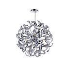 Lustre CWI Lighting Swivel 5067P22C 560W 14 lumières chrome