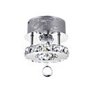 Plafonnier LED CWI Lighting Ring 5080C7ST 6W 6 lumières chrome