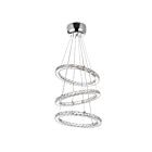 Lustre LED CWI Lighting Ring 5080P16ST-3R 54W 54 lumières chrome