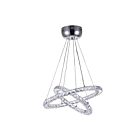 Lustre LED CWI Lighting Ring 5080P20ST-2R 12W 12 lumières chrome