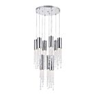 Lustre CWI Lighting Extended 5081P20C-R 450W 9 lumières chrome
