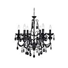 Lustre CWI Lighting Keen 5095P22B-6 360W 6 lumières noir