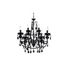 Lustre CWI Lighting Keen 5095P22B-6 360W 6 lumières noir