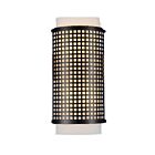 Applique murale CWI Lighting Checkered 5209W6B 120W 2 lumières noir