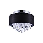 Plafonnier CWI Lighting Dash 5443C14C (Black) 180W 3 lumières chrome