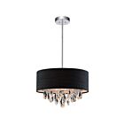 Lustre CWI Lighting Dash 5443P18C (Black) 240W 4 lumières chrome