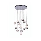 Lustre LED CWI Lighting Perrier 5444P24C-R 26W 13 lumières chrome