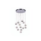 Lustre LED CWI Lighting Perrier 5444P24C-R 26W 13 lumières chrome