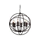 Lustre CWI Lighting Arza 5464P18DB 360W 6 lumières marron