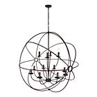 Lustre CWI Lighting Arza 5464P40DB-12 720W 12 lumières marron