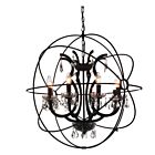 Lustre CWI Lighting Campechia 5465P28DB-8 480W 8 lumières marron