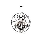 Lustre CWI Lighting Campechia 5465P36DB-9 540W 9 lumières marron