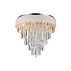 Plafonnier CWI Lighting Franca 5523C22C (Off White) 320W 8 lumières chrome